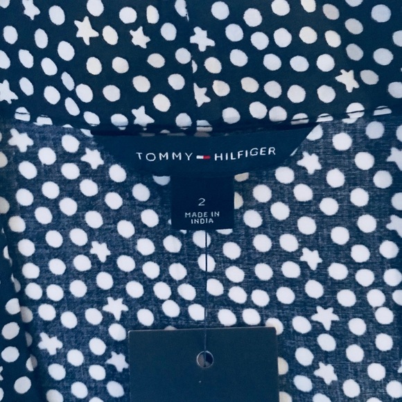 Tommy Hilfiger Navy Romper with Stars Size 2 NWT! - Picture 5 of 6